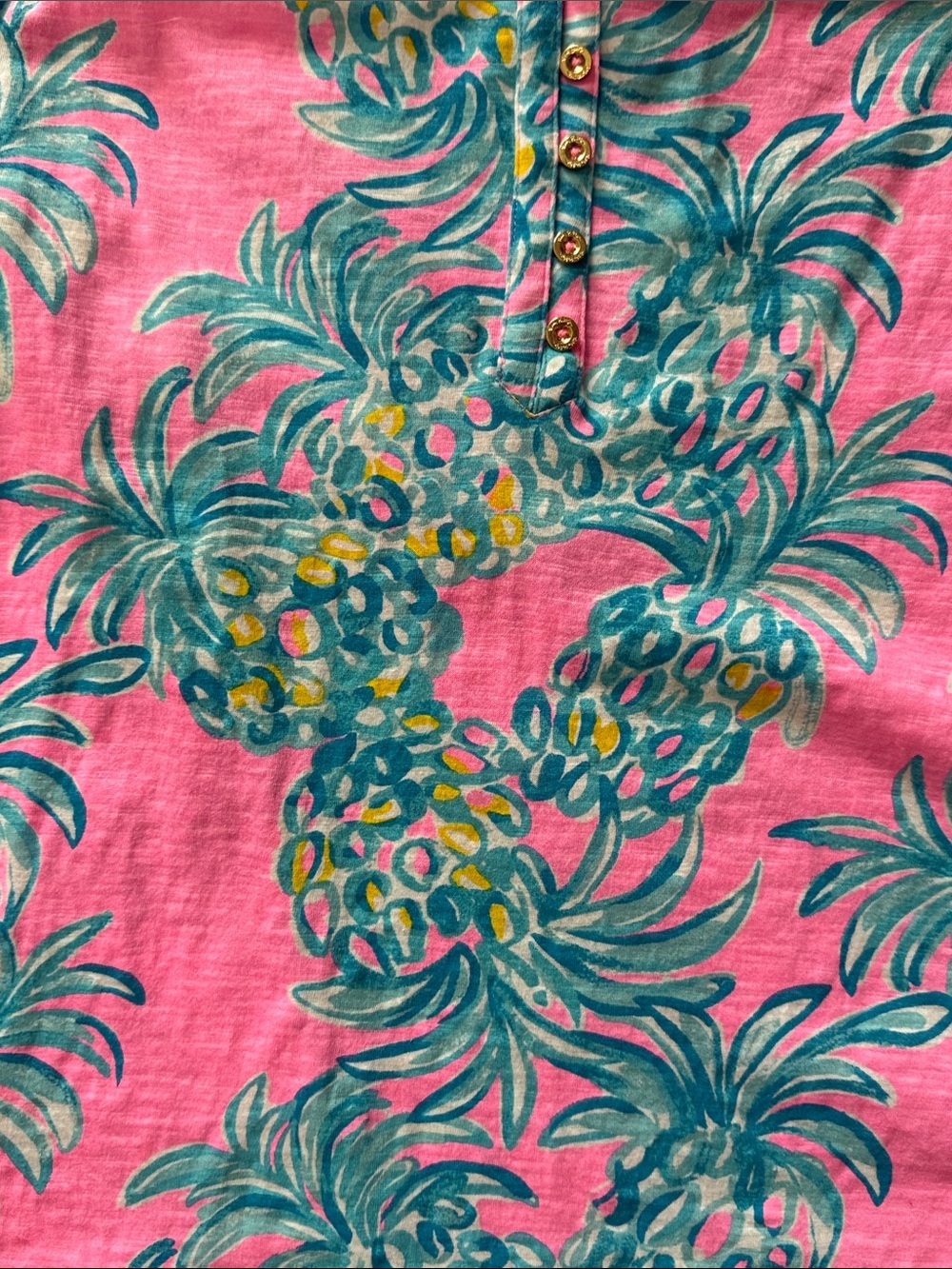 Lilly Pulitzer Pink Pineapple-Print Essie Tank - Picture 4 of 4
